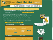 Tablet Screenshot of janitorialliabilityinsurance.com